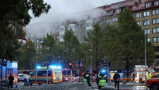 瑞典住宅楼发生爆炸致25伤 上百居民紧急疏散