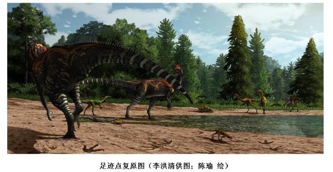 恐龙新发现：云南最大兽脚类恐龙足迹点公布