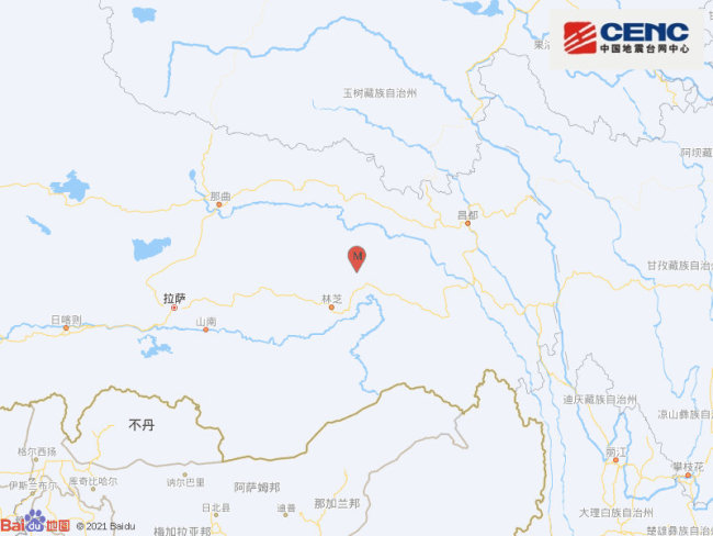 西藏林芝市波密县发生3.1级地震 震源深度10千米