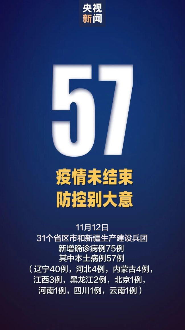 31省区市新增57例本土确诊40例在大连，行程轨迹公布