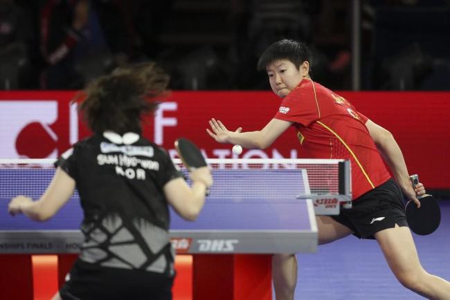 国乒会师女单四强 金银铜到手
