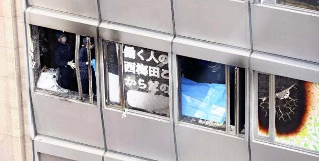 日本大阪大楼起火27人心肺功能停止，9人死亡