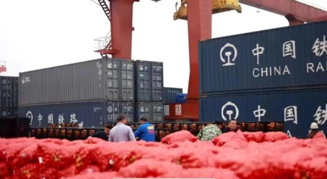 中老铁路开通后 20万斤冰糖橙“坐上”跨境列车