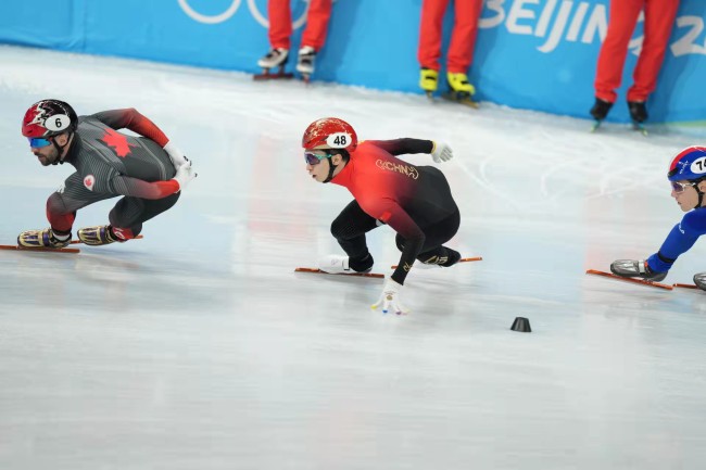 短道速滑男子5000米接力，中国队无缘奖牌