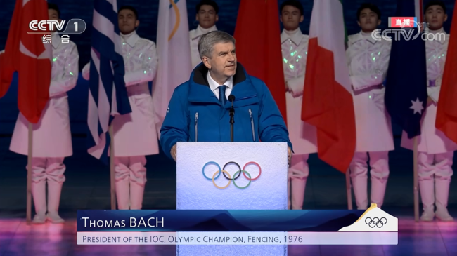 北京冬奥会闭幕式 巴赫四次用中文感谢、祝贺中国