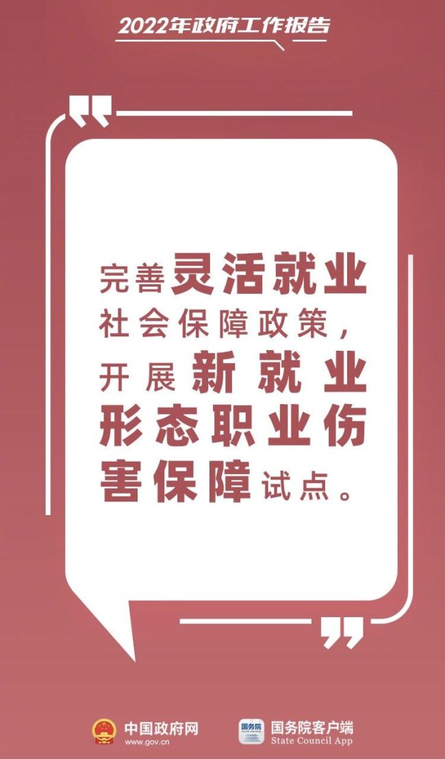 ▲3月5日,李克强总理在政府工作报告中提出,要完善灵活就业社会保障政策,开展新就业形态职业伤害保障试点。图/中国政府网