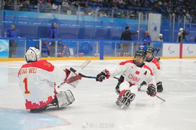 三连胜！中国残奥冰球队6-0战胜意大利队