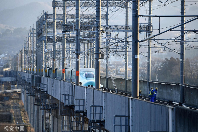 當地時間2022年3月16日,日本宮城縣,在日本東部發生7.