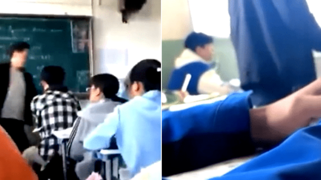 云南一中学教师课堂上殴打学生 现被停职