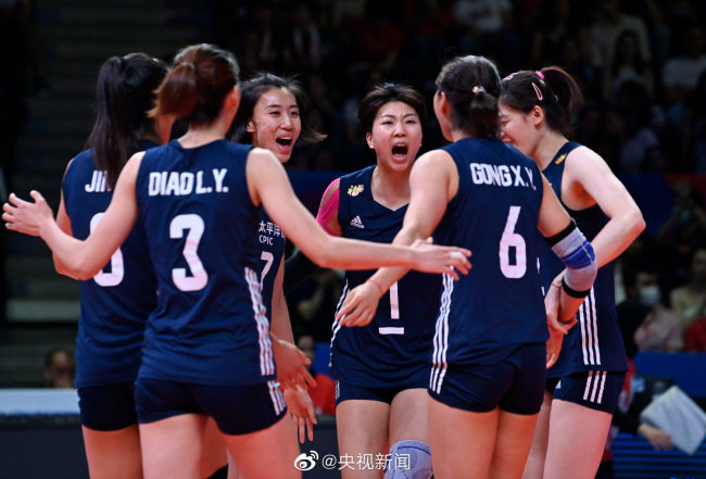 中国女排世联赛获3连胜