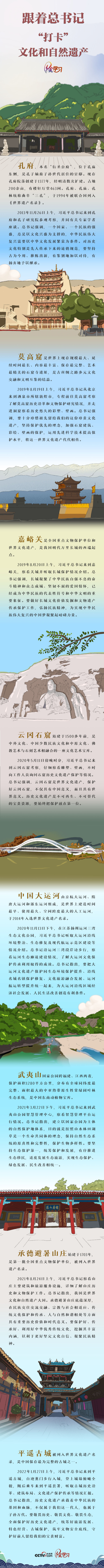 绘学习｜跟着总书记“打卡”文化和自然遗产