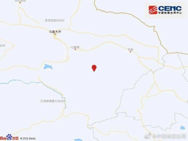 新疆吐鲁番市鄯善县发生5.1级地震 震源深度25千米
