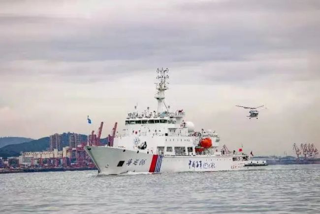 台湾海峡最大公务执法船结束首次巡航