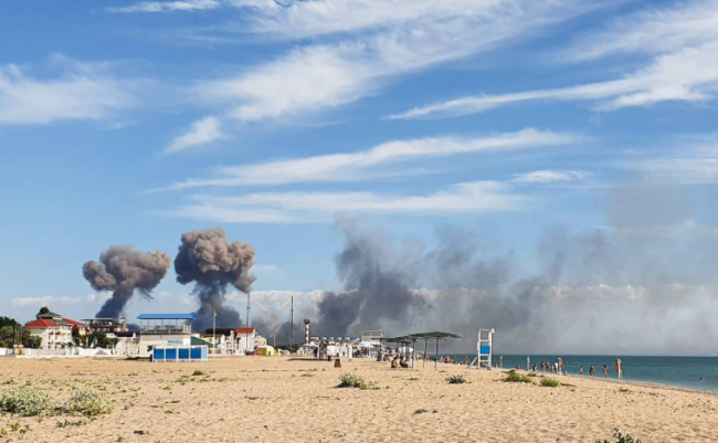 克里米亞俄軍基地爆炸美軍不涉及美國援助的武器