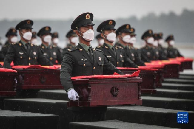 第九批在韩中国人民志愿军烈士遗骸回国