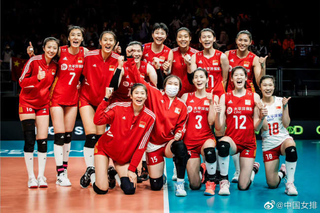 世錦賽兩連勝！中國女排3比0橫掃哥倫比亞隊