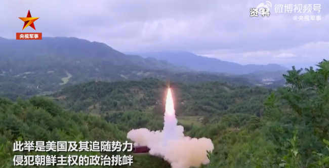 朝鲜称其导弹发射针对美国