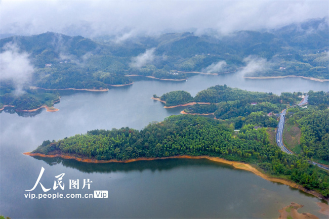 浙江安吉：秋雨迷蒙胜春景