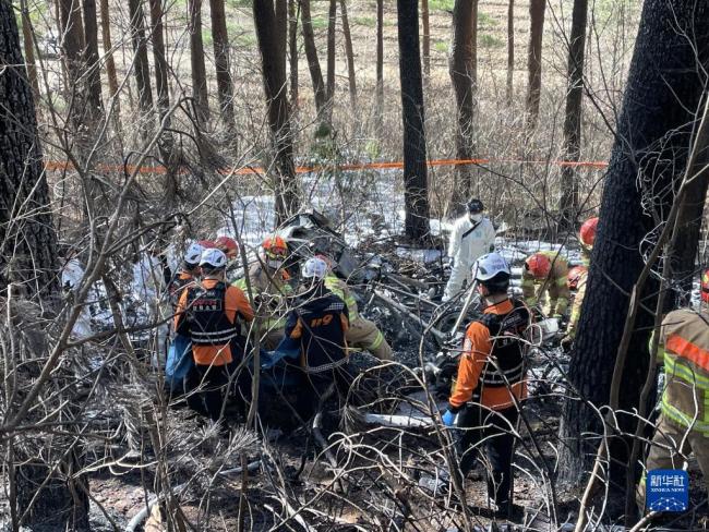 韩国一架直升机坠毁致5人死亡