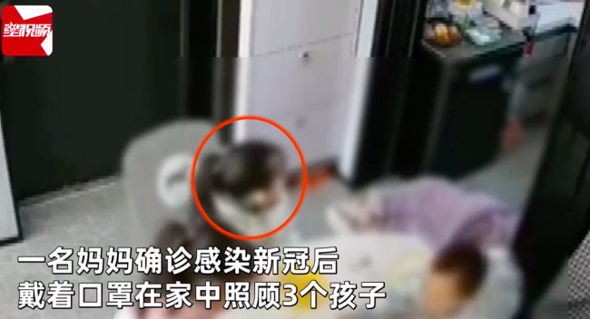 妈妈晕倒3孩子淡然当事人删视频