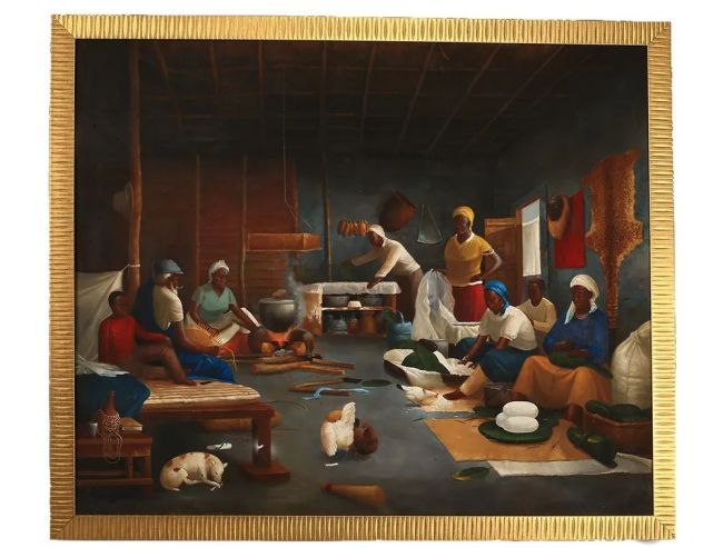 来自非洲的“马尼奥克”，藏在萨苏赠给习近平的油画里