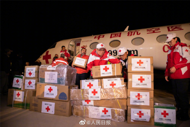 中国首批医疗物资运抵叙利亚