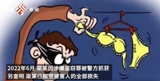 35岁男子先后10次偷走女士内衣裤被判刑并处罚金5000元