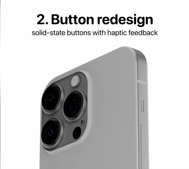 iPhone 15 Pro外观细节被曝光 边框、按键大改进！这样的iPhone你喜欢吗？