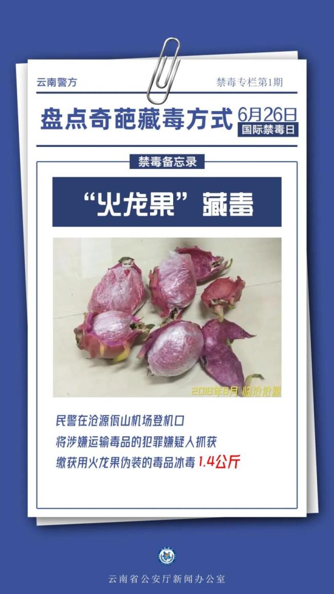 警方曝光奇葩藏毒方式：食物藏毒、人体藏毒、车体藏毒、工艺品藏毒……