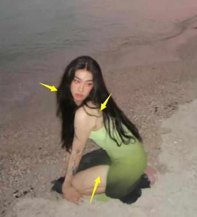 伊能静儿子晒性感泳装照引争议 网友直呼“辣眼睛”
