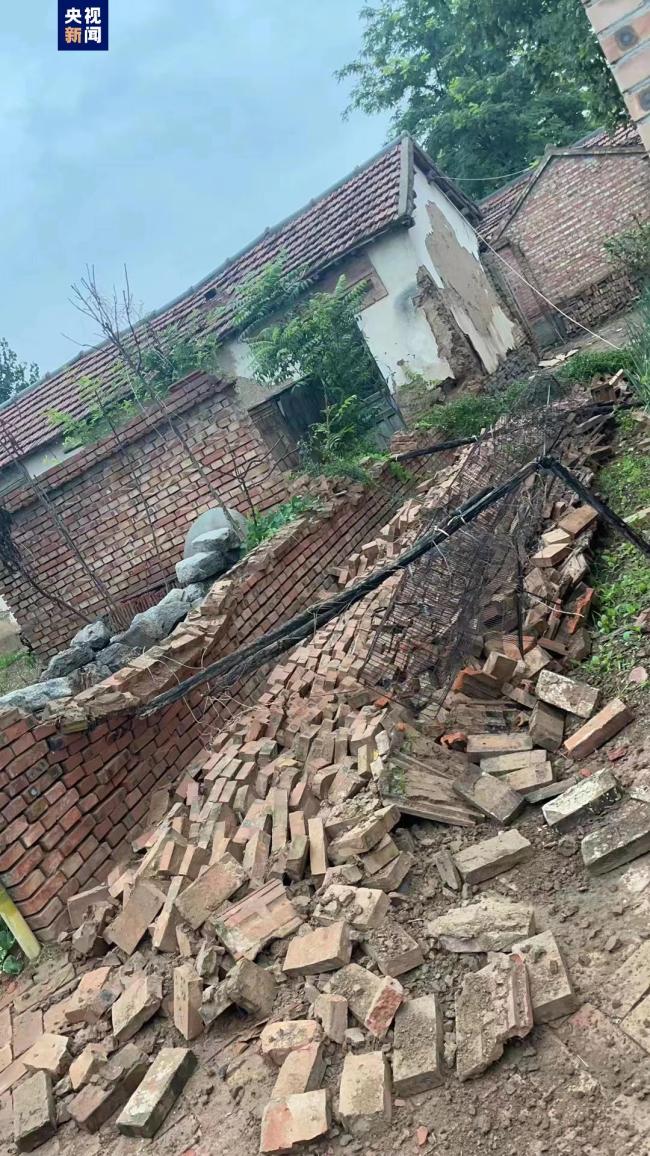 山东平原县地震造成126处房屋倒塌 21人受伤