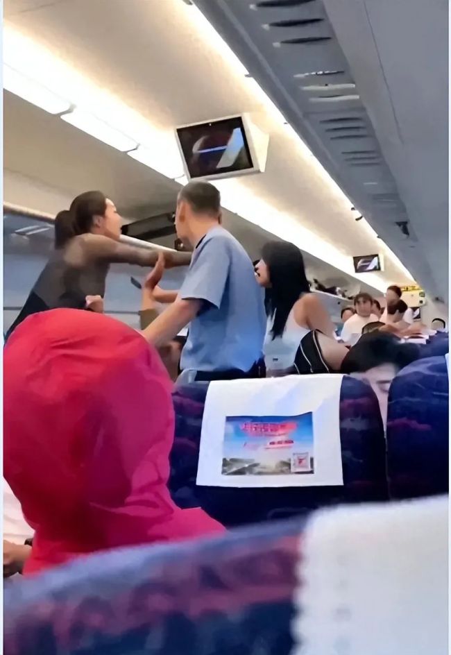 高铁上一对母女殴打女子 网友愤慨谴责：完全漠视其他乘客的感受