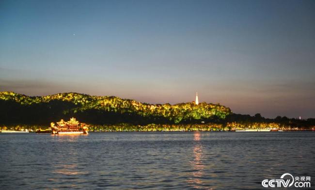 杭州西湖夜景上新 为亚运会“添彩”