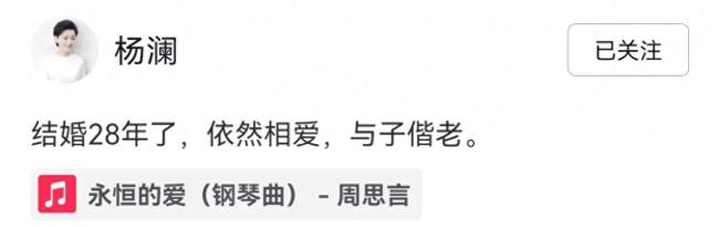 55岁杨澜高调秀恩爱！罕晒老公合影庆结婚28年，戴满翡翠气质超群