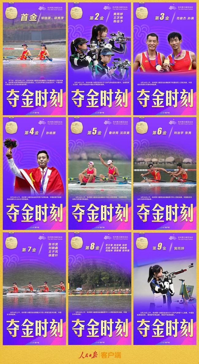 亚运会今日诞生31枚金牌,中国队已包揽其中的11金，在奖牌榜上一路绝尘