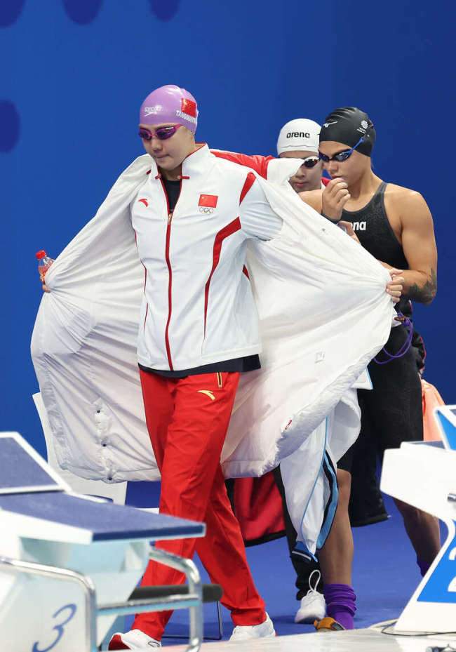 唐钱婷女子50米蛙泳预赛打破亚洲记录