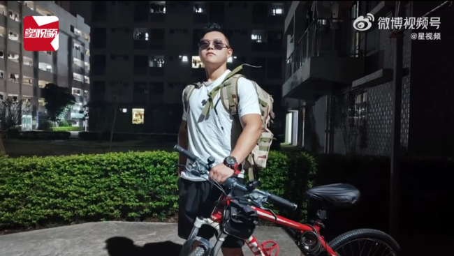 大学生骑行230公里回家 耗时38小时：母亲有点心疼我