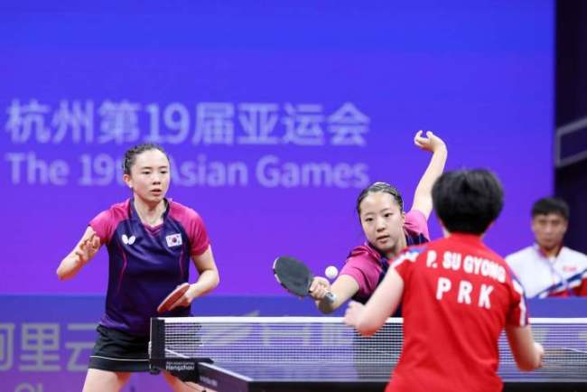韩国队4比1战胜朝鲜队！韩国乒乓时隔21年再夺亚运金牌