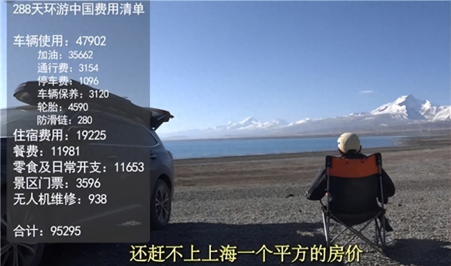 男子自驾288天花9万5环游中国一圈 消费清单曝光羡煞网友