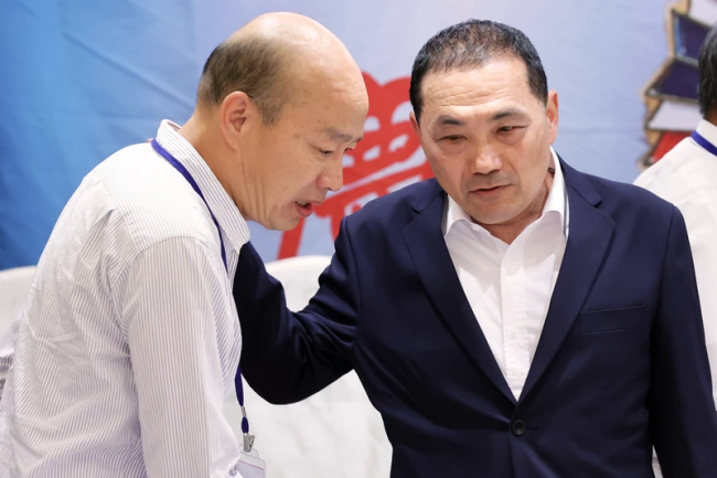 “蓝委”喊话侯友宜找韩国瑜当副手 推出“侯韩配”