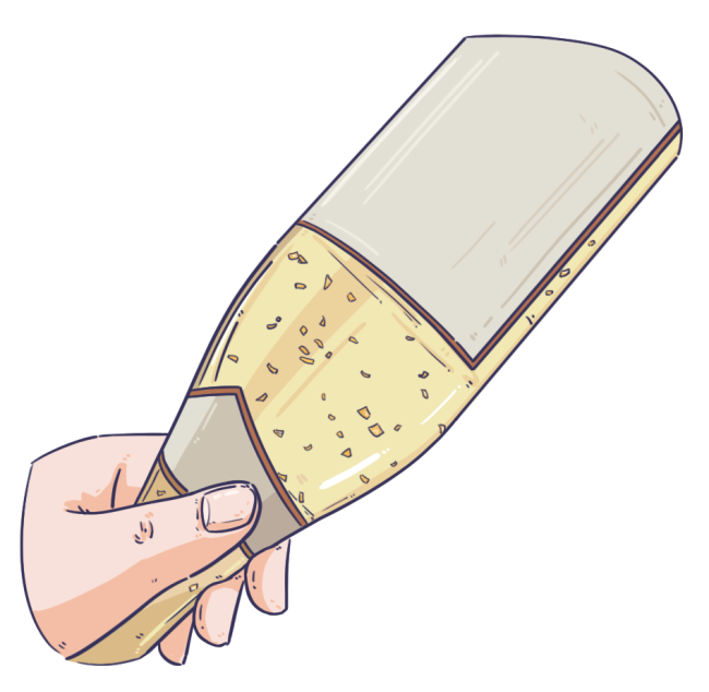 男子网购37瓶进口酒 发现酒里非法添加金箔