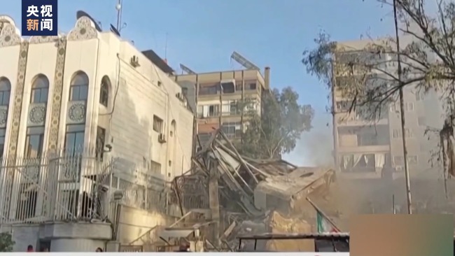 伊朗驻叙利亚使馆建筑遭空袭 多国及国际组织谴责
