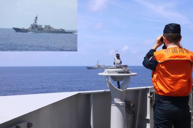 美舰非法闯中国西沙领海 中方驱离 美军挑衅再证"航行霸权
