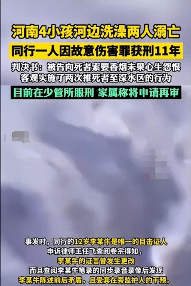 两小孩下河溺亡同行者获刑11年 法院：推搡行为构成故意伤害