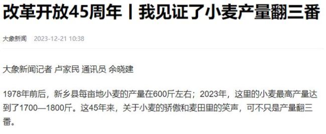 河南人回来收麦了 重温80年代金黄记忆