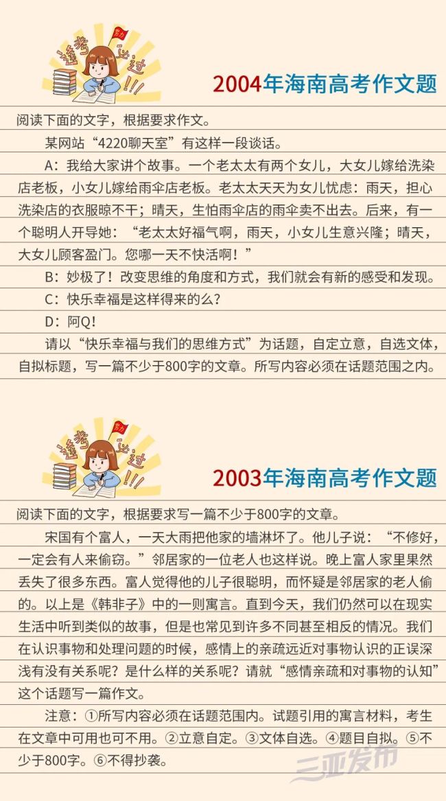 2024海南高考作文题出炉 聚焦首日考试热点