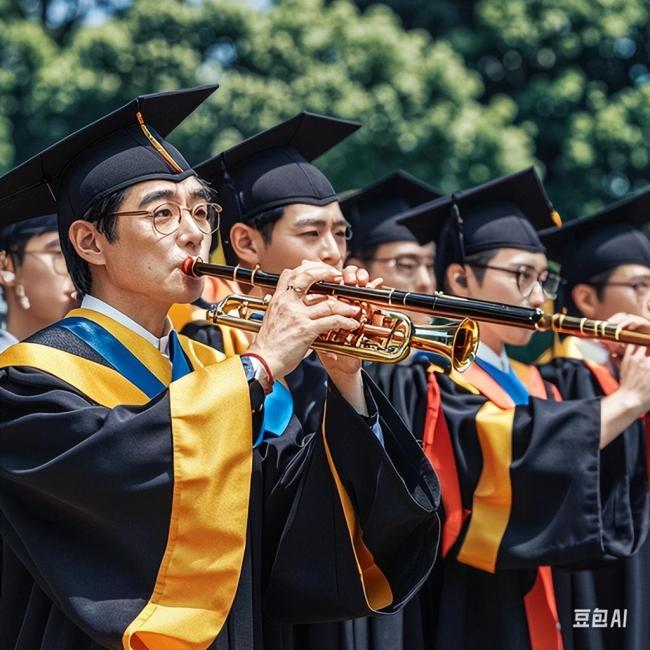 高校毕业典礼老师吹唢呐惊艳开场 音乐魔力点燃青春激情