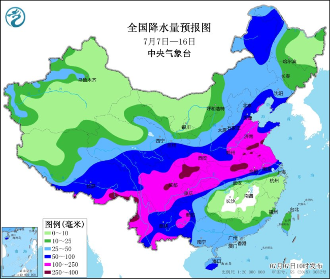 副热带高压位置再次变化！我国主雨带出现小幅变动