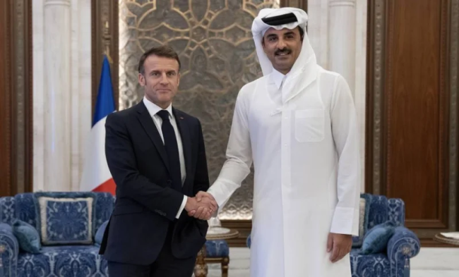 卡塔尔埃米尔与法国总统通话 讨论巴以局势
