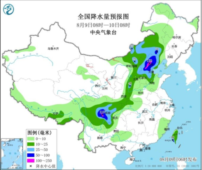 受锋面气旋影响京津冀局地有大暴雨 多地需防范次生灾害